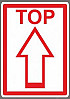 Stickers/ etiketten Top (met pijl) 500 stuks 100x70mm