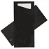Bestekpochet 80x185mm zwart + wit servet 600 stuks