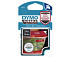 Labeltape Dymo D1 1978366 12mmx3m polyester wit op rood