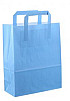 Papieren tas 22x10x28cm 50st licht blauw Op=OP