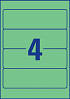 Rugetiket Avery breed 61x192mm zelfklevend groen