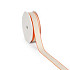 Lint luxe Neon oranje rand naturel 20mm x 20 meter