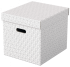 Cadeaudoos - opbergdoos 36x32x32cm Cube lichtgrijs per stuk