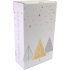 Wijnflesdoos 2 flessen 190x95x330mm Kerstbomen 10 stuks