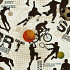Cadeaupapier 50cm dessin 31517 Sport op bruin kraft
