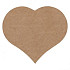 Etiket / Sticker Hart kraft 500 stuks