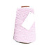 Cotton Cord Twist/ Katoen touw 500 meter roze/wit ø2mm