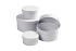 Doos Creativ Comp rond 4st Ø 8, 10, 12, 14cm, hoogte 4, 5, 6, 7cm wit