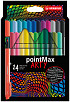 Viltstift STABILO pointMax 488/24 Arty medium assorti etui à 24 stuks