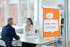 Infobord Nobo Premium Plus A4 acryl wand verplaatsbaar