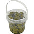 PP cups met sluitzegel, deksel en hengsels 1180ml transparant 170 stuks (emmer met deksel)