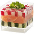 Amuse bakje PS vierkant 42x42mm transparant 50 stuks