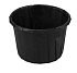 Papieren sauscup 90ml rond Zwart 50 stuks