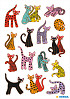Etiket HERMA 3337 abstracte katten