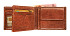 Portemonee Maverick Rough Gear met kleingeldvak RFID leer cognac