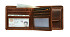 Portemonee Maverick The Original met kleingeldvak RFID leer bruin