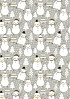 Cadeaupapier Kerst 30cm dessin 691940 Snowman dance grey