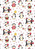 Cadeaupapier Kerst 30cm dessin 691779 Happy penguin