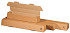 Kartonnen verzendkoker trapezium 610x105/55x75mm bruin per stuk