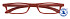 Leesbril I Need You +2.50 dpt Zipper rood