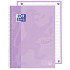 Notitieboek Oxford Touch Europeanbook A4+ 4-gaats lijn 80vel pastel paars