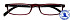 Leesbril I Need You +1.00 dpt Half-line rood