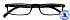 Leesbril I Need You +2.50 dpt Half-line zwart