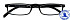 Leesbril I Need You +2.00 dpt Half-line zwart