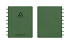 Schrift Adoc Business A5 ruit 5x5mm 144 pagina's 90gr groen