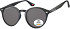 Zonnebril Montana met smoke gepolariseerd rond glas zwart