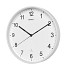 Wandklok MAUL Sprint RC Ø30x5cm kunststof wit/wit incl batterij