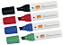 Whiteboardmarker Nobo Glide schuin assorti 10mm 4stuks