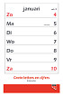 Kalender 2024 met grote letters en cijfers Quantore