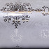 Cadeaupapier Kerst 30cm dessin K29 Barok, metallic zilver