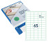 Etiket Rillprint 38x21.2mm mat transparant 1625 etiketten