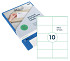 Etiket Rillprint 105x57mm mat transparant 250 etiketten