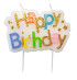Kaarsje Happy 'Happy birthday' 10.5cm