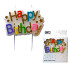 Kaarsje Happy 'Happy birthday' 10.5cm