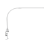 Bureaulamp MAUL Pirro LED dimbaar tafelklem wit