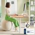 Leitz Ergo Actieve zitbal 55cm Anti Rol lichtgrijs