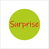 Etiket / Sticker rond 39mm 250 stuks Surprise