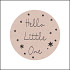 Etiket / Sticker rond 47mm 500 stuks Hello little one