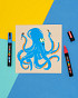 Verfstift Posca PC3M fijn glitter paars