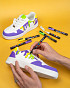 Verfstift Posca PC3M fijn glitter paars