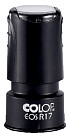Tekststempel Colop EOS R 17 flashtechnologie met stempelplaat