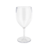 Kunststof Wijnglas op voet 270ml  Transparant  PER STUK