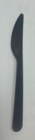 Plastic PP MES 19.5cm herbruikbaar ZWART 50 stuks