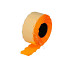 Prijsrol contact permanent fluor oranje 25x16mm