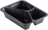 Menubak pp zwart 3 vaks 227x178x43mm 810cc 216 stuks