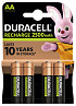 Batterij oplaadbaar Duracell 4x AA 2500mAh Ultra